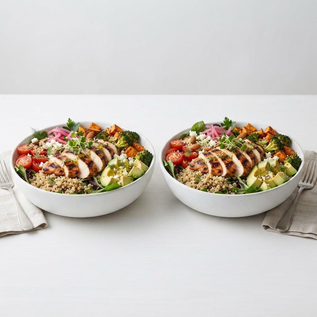 BOGO Grilled Chicken Bowl — two healthy items, buy one get one