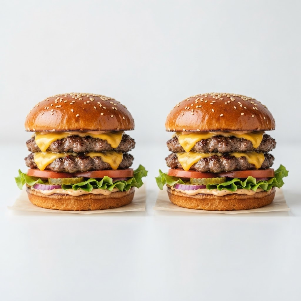 BOGO Double Cheeseburger — two burgers items, buy one get one