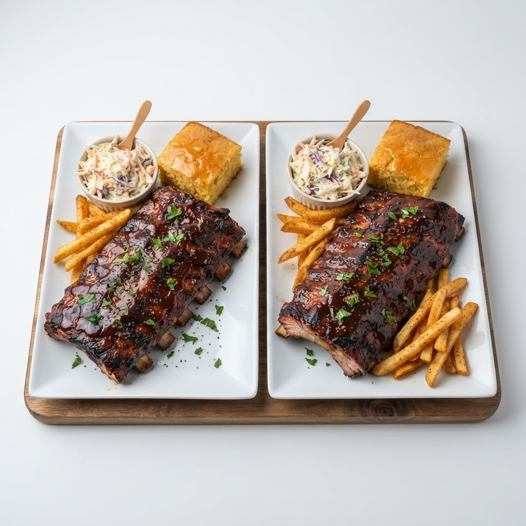 BOGO BBQ Ribs Platter — two bbq items, buy one get one