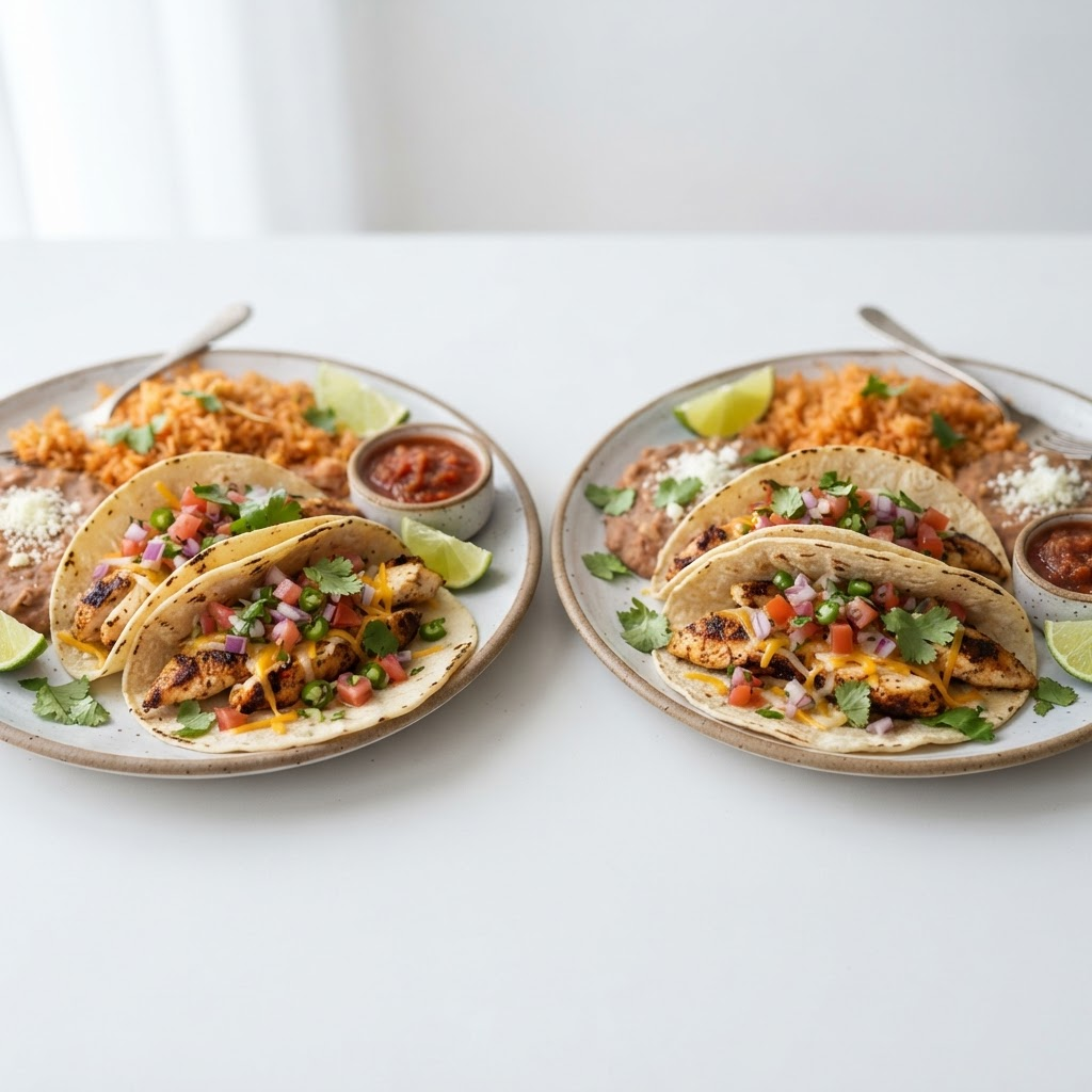 BOGO Chicken Taco Combo — two mexican items, buy one get one